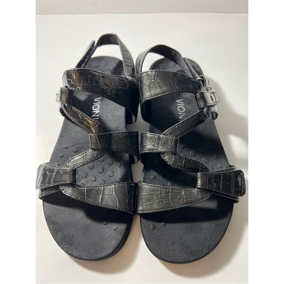 Vionic Black Strappy Sandals - Picture 1 of 7
